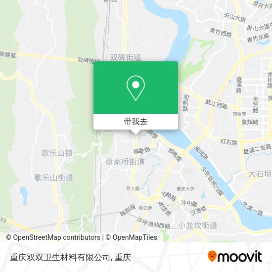 重庆双双卫生材料有限公司地图