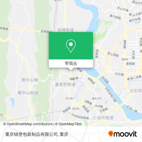 重庆锦堡包装制品有限公司地图