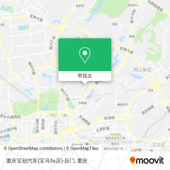 重庆宝创汽车(宝马5s店)-后门地图