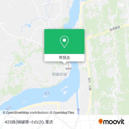 423路(铜罐驿-小白沙)地图