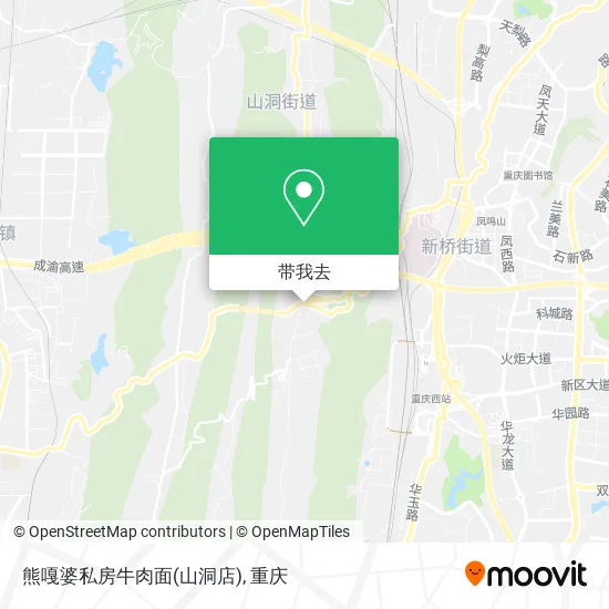 熊嘎婆私房牛肉面(山洞店)地图