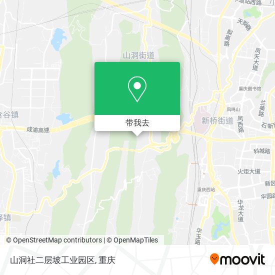 山洞社二层坡工业园区地图