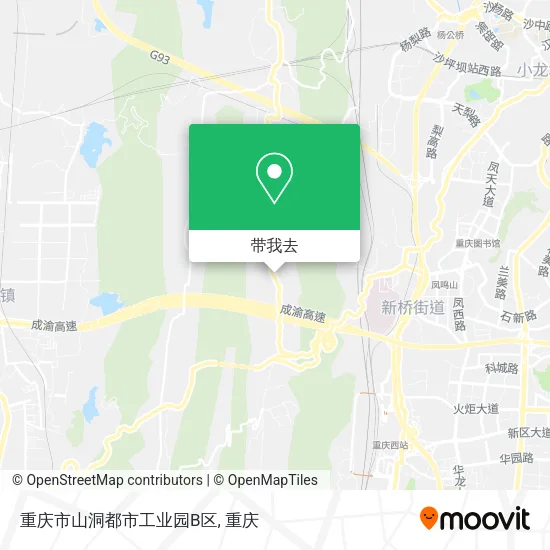 重庆市山洞都市工业园B区地图