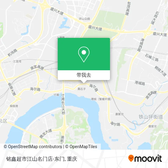 铭鑫超市江山名门店-东门地图