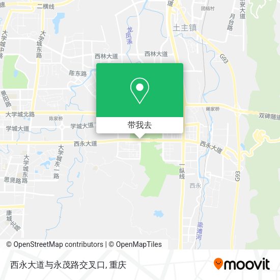 西永大道与永茂路交叉口地图