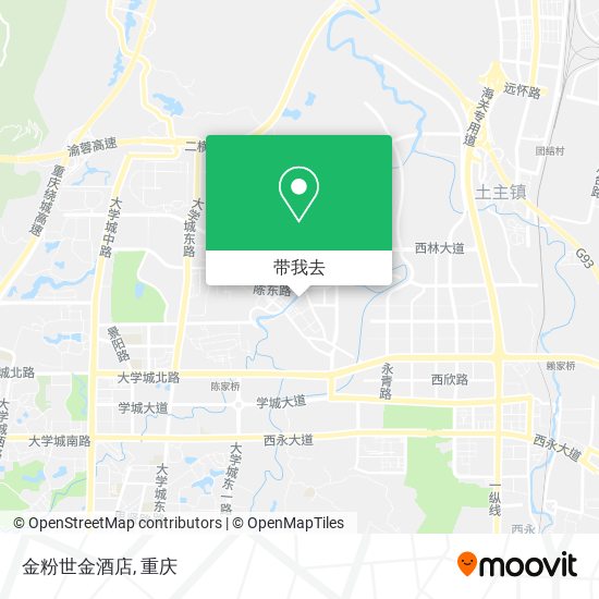 金粉世金酒店地图