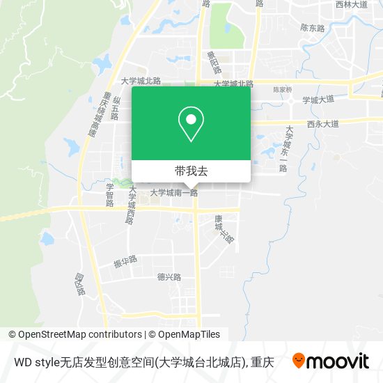 WD style无店发型创意空间(大学城台北城店)地图