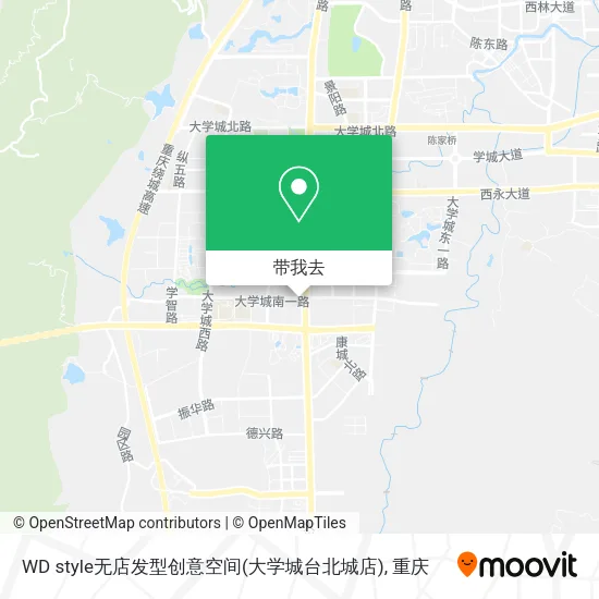 WD style无店发型创意空间(大学城台北城店)地图