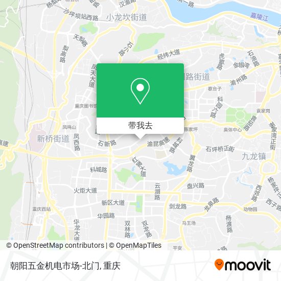 朝阳五金机电市场-北门地图