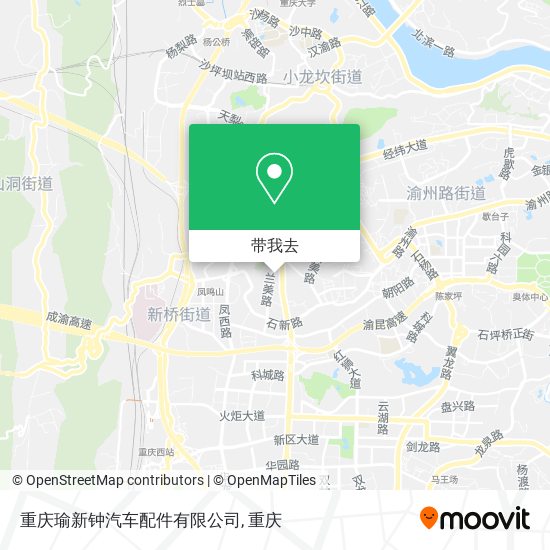 重庆瑜新钟汽车配件有限公司地图