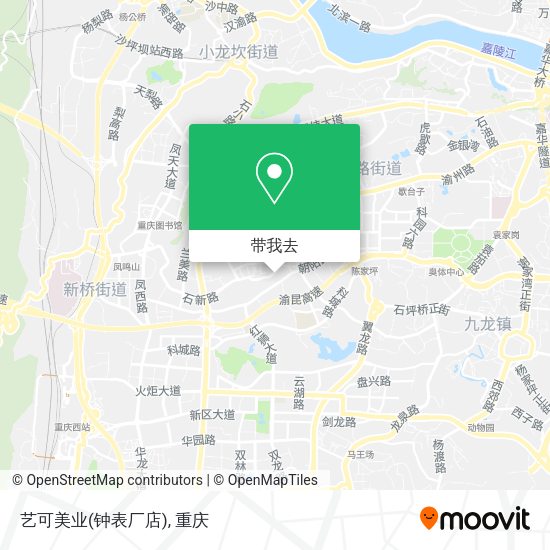 艺可美业(钟表厂店)地图