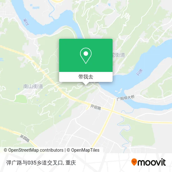 弹广路与035乡道交叉口地图