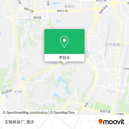 宏顺桥架厂地图