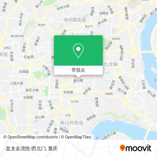 盘龙金茂悦-西北门地图