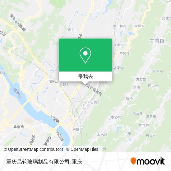 重庆晶轮玻璃制品有限公司地图
