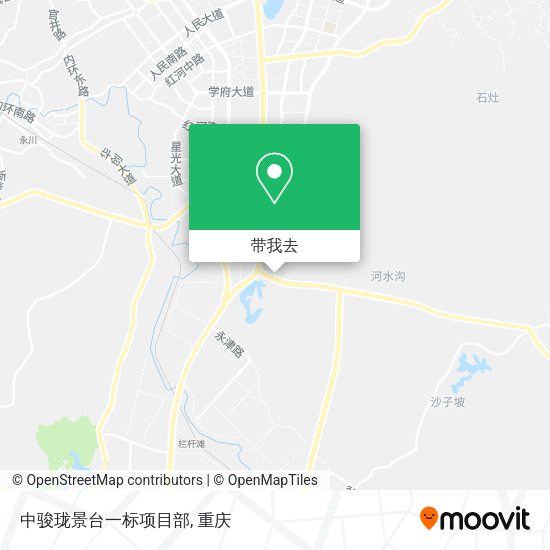 中骏珑景台一标项目部地图