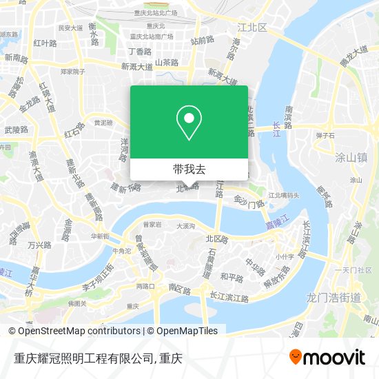 重庆耀冠照明工程有限公司地图