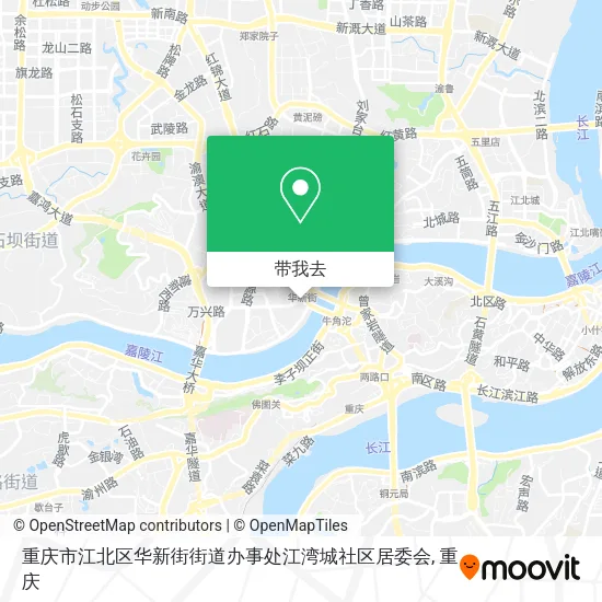 重庆市江北区华新街街道办事处江湾城社区居委会地图