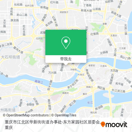 重庆市江北区华新街街道办事处-东方家园社区居委会地图