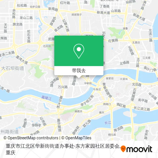 重庆市江北区华新街街道办事处-东方家园社区居委会地图