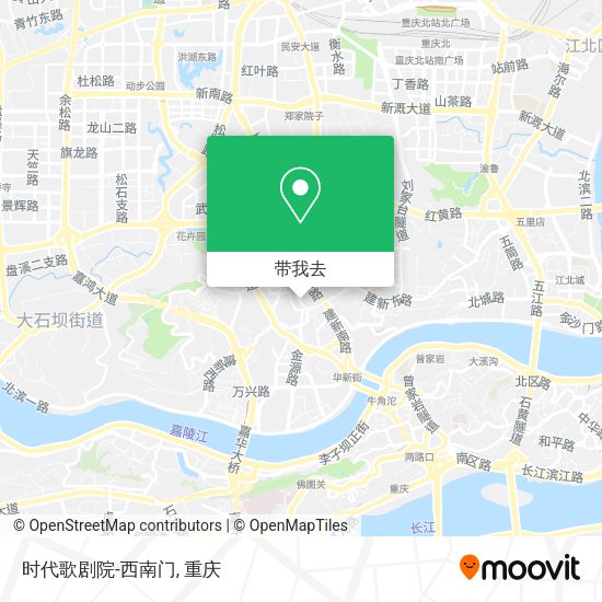 时代歌剧院-西南门地图