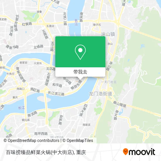 百味捞臻品鲜菜火锅(中大街店)地图