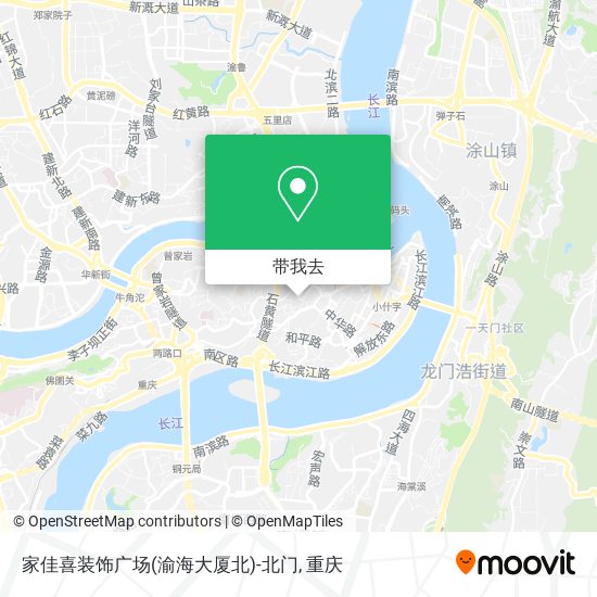 家佳喜装饰广场(渝海大厦北)-北门地图