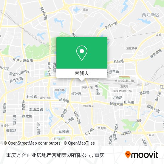 重庆万合正业房地产营销策划有限公司地图