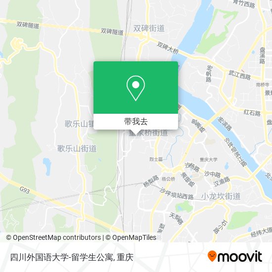 四川外国语大学-留学生公寓地图