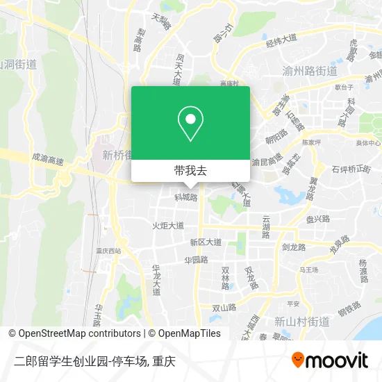 二郎留学生创业园-停车场地图
