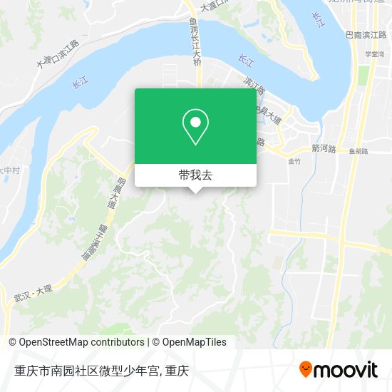 重庆市南园社区微型少年宫地图