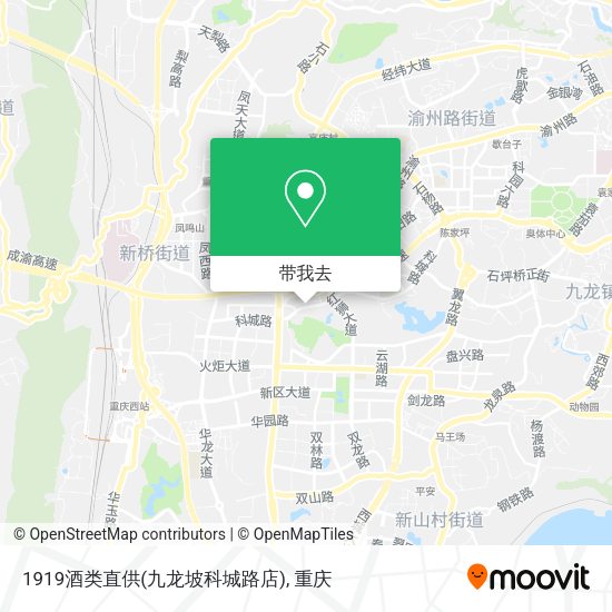 1919酒类直供(九龙坡科城路店)地图