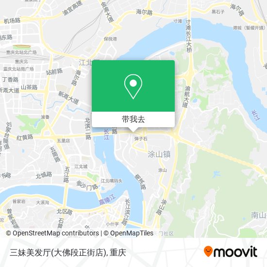 三妹美发厅(大佛段正街店)地图