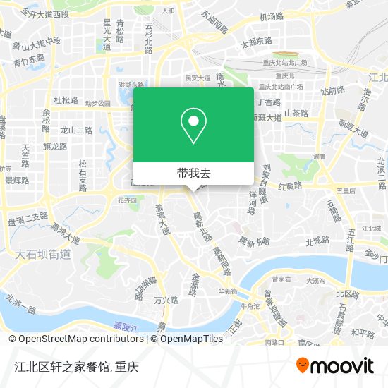 江北区轩之家餐馆地图