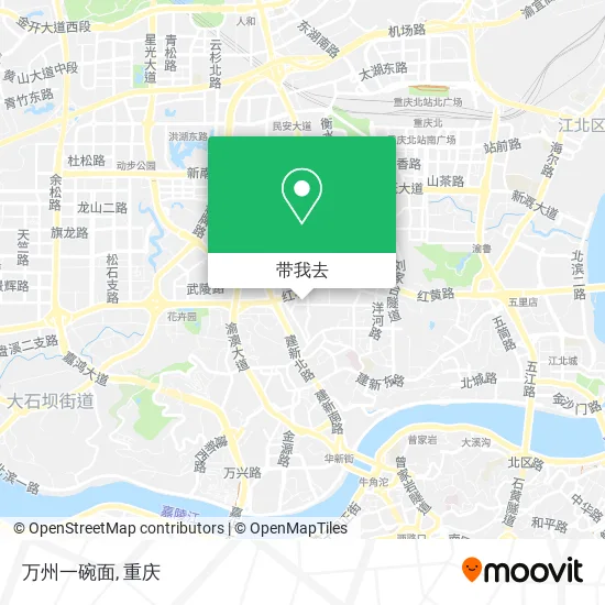 万州一碗面地图