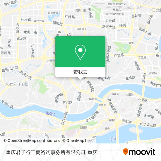 重庆君子行工商咨询事务所有限公司地图