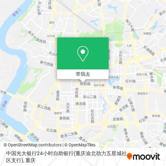 中国光大银行24小时自助银行(重庆渝北劲力五星城社区支行)地图
