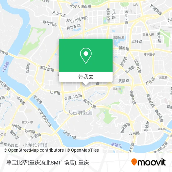 尊宝比萨(重庆渝北SM广场店)地图