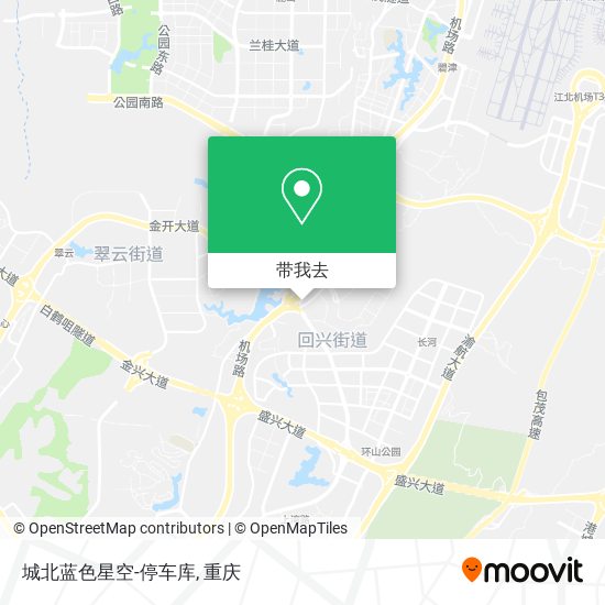 城北蓝色星空-停车库地图