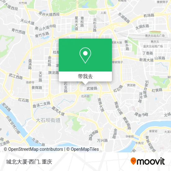 城北大厦-西门地图