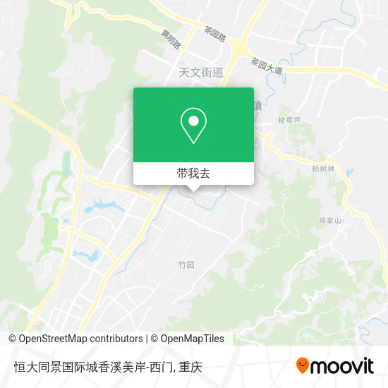 恒大同景国际城香溪美岸-西门地图