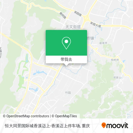 恒大同景国际城香溪迈上-香溪迈上停车场地图