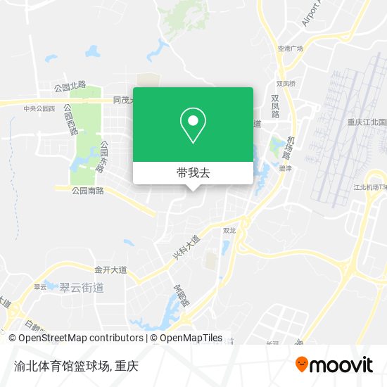 渝北体育馆篮球场地图