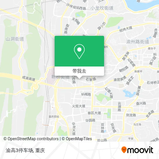 渝高3停车场地图