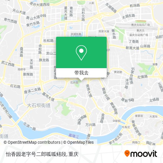 怡香园老字号二郎呱呱鳝段地图