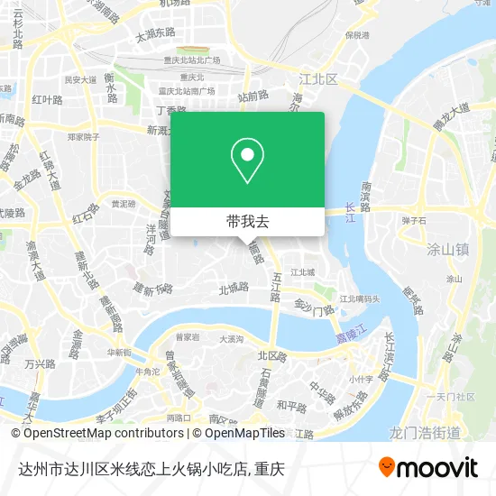 达州市达川区米线恋上火锅小吃店地图
