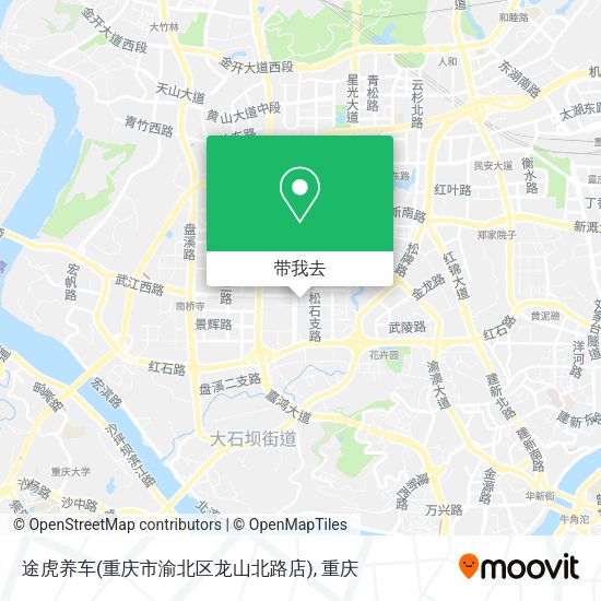 途虎养车(重庆市渝北区龙山北路店)地图