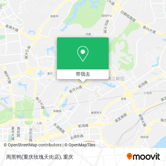 周黑鸭(重庆玫瑰天街店)地图