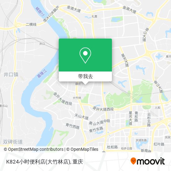 K824小时便利店(大竹林店)地图