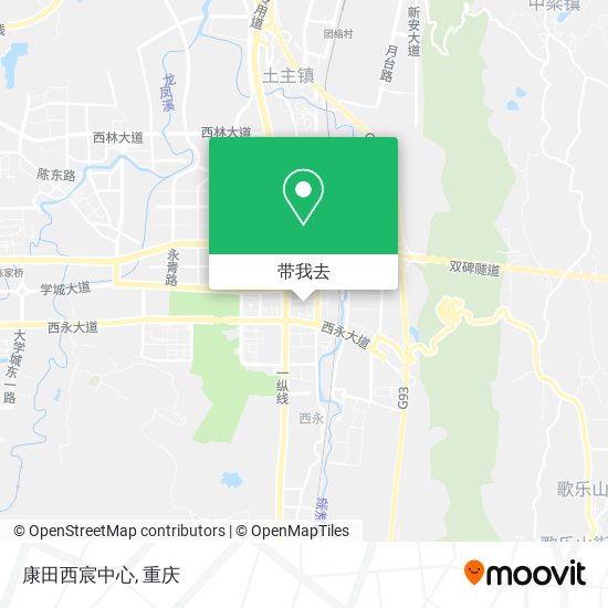 康田西宸中心地图